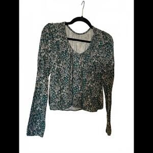 American Eagle Floral Long Sleeve Top